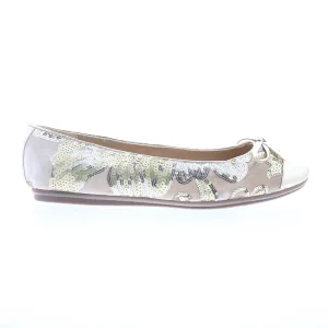 Easy Spirit Gail 2 Martha Stewart Womens Gold Wide Ballet Flats Shoes