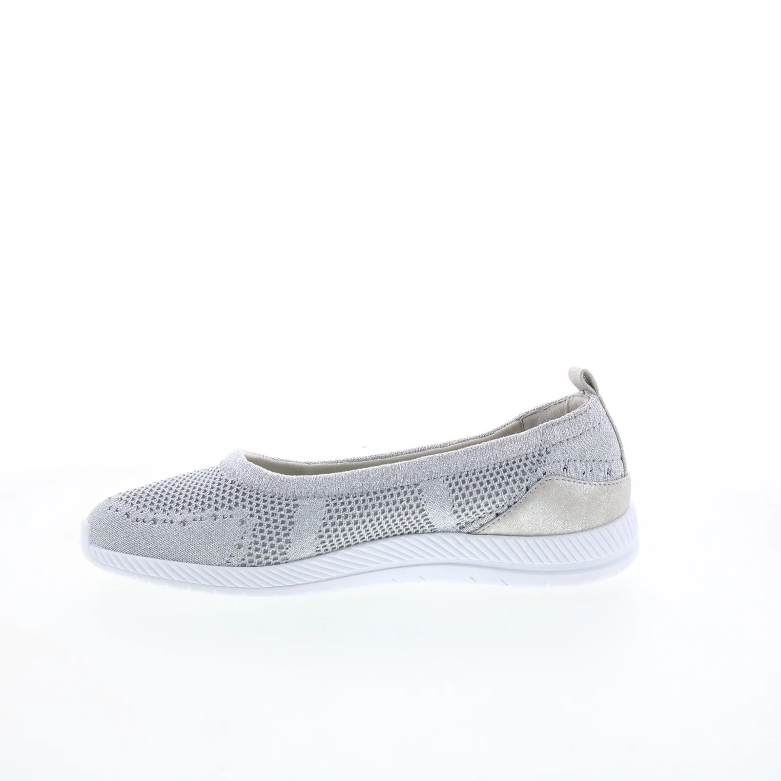Easy Spirit Glitz 2 SEGLITZ2 Womens Gray Wide Mesh Ballet Flats Shoes