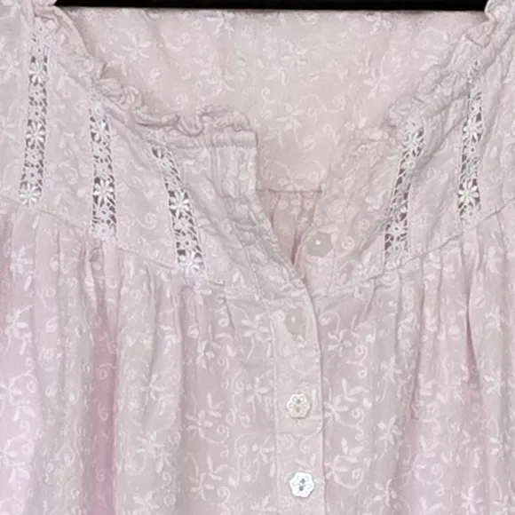 Eileen West ballet cotton nightgown in pink