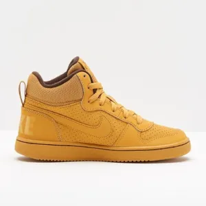 EUC Youth Size 7Y (Euro Sz 40) Nike Court Borough Mid GS Sneakers Haystack/Brown