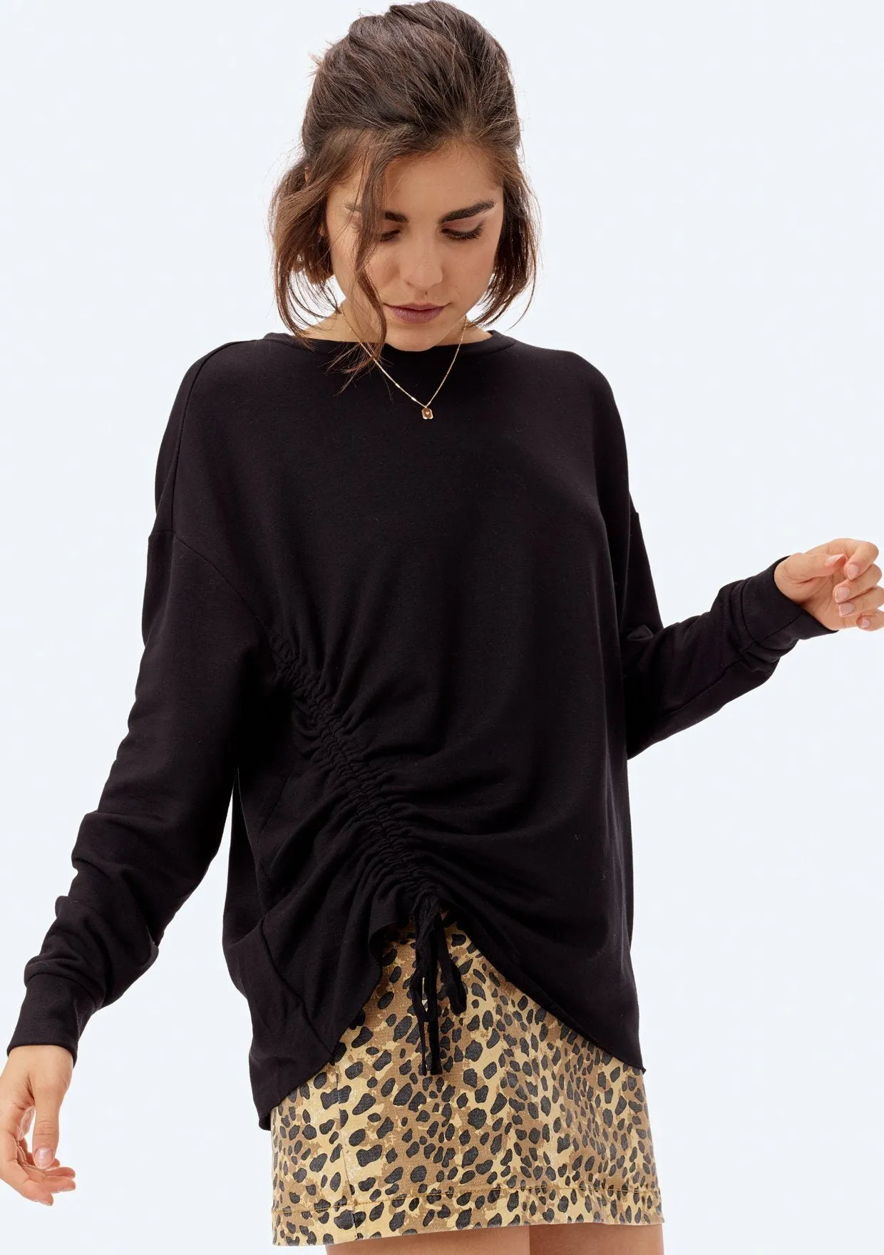 Faryn Side Tie Pullover