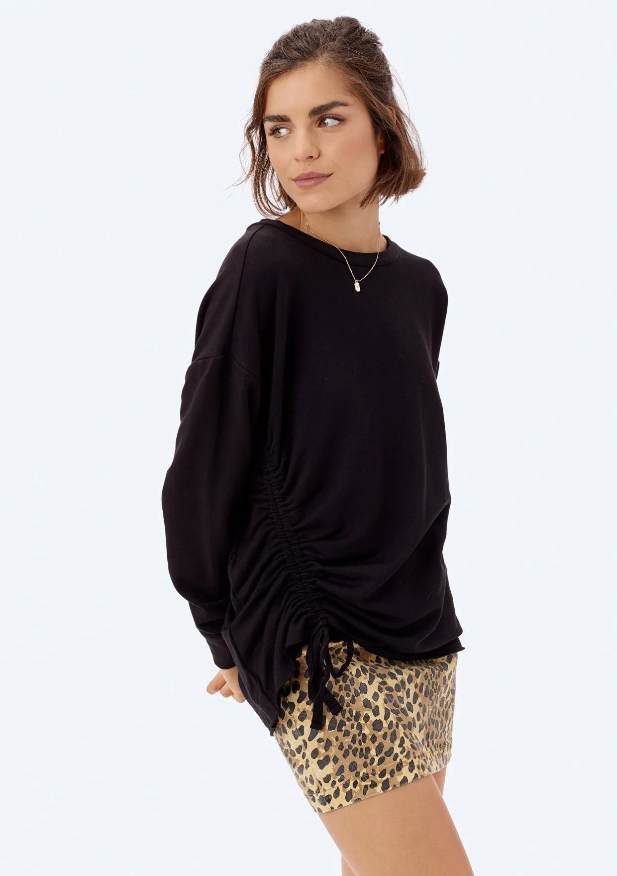Faryn Side Tie Pullover