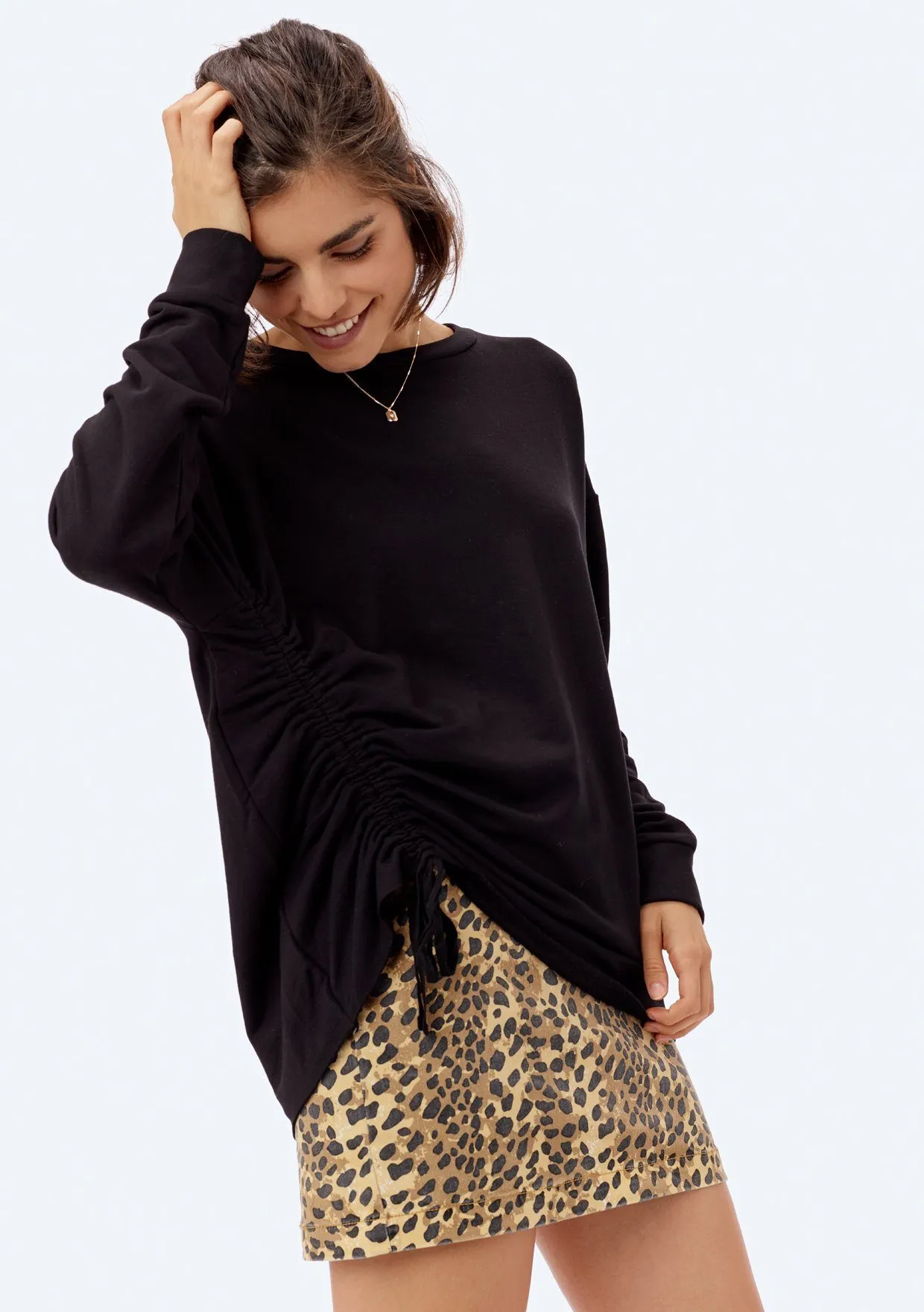 Faryn Side Tie Pullover
