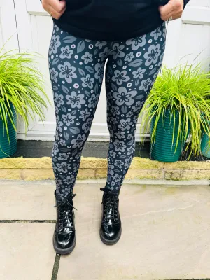 Flowers of Night CASUAL Leggings