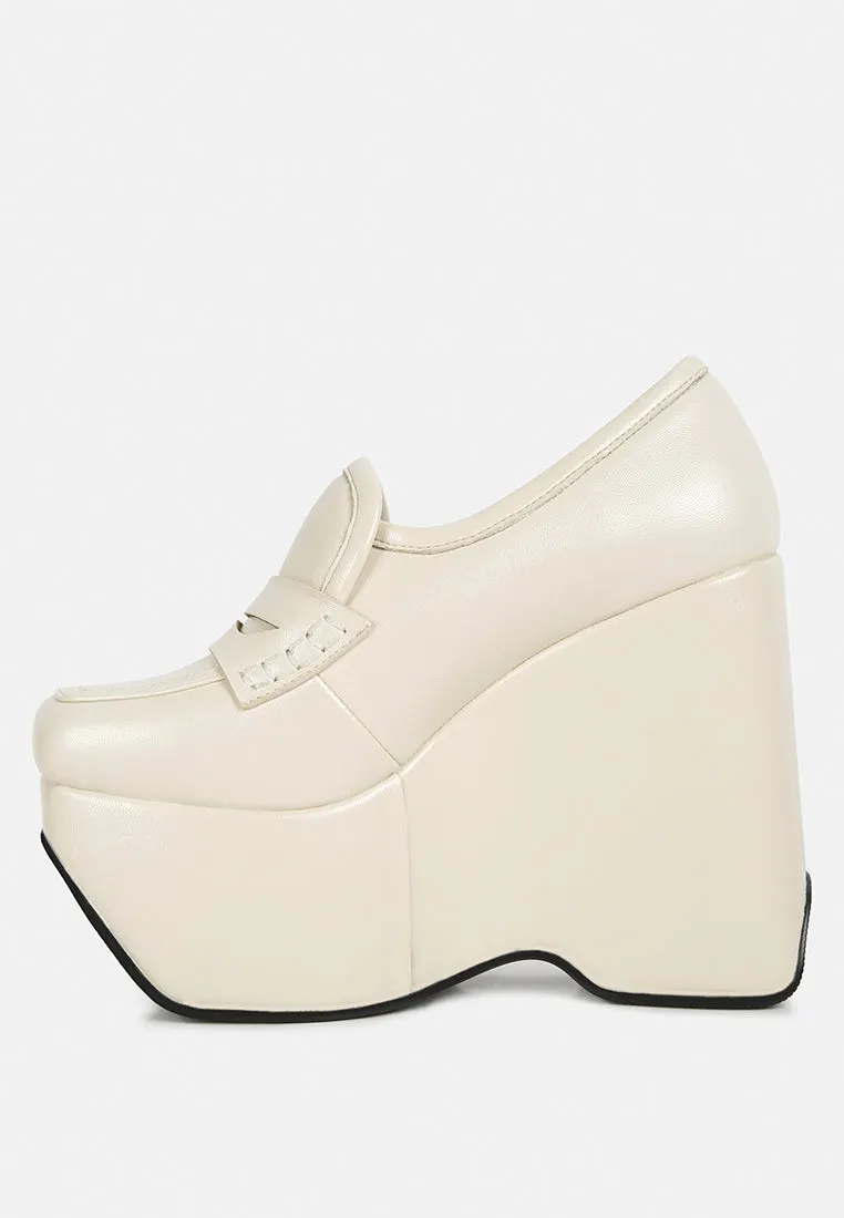 Gilliam High Platform Wedge Loafers By Ruw