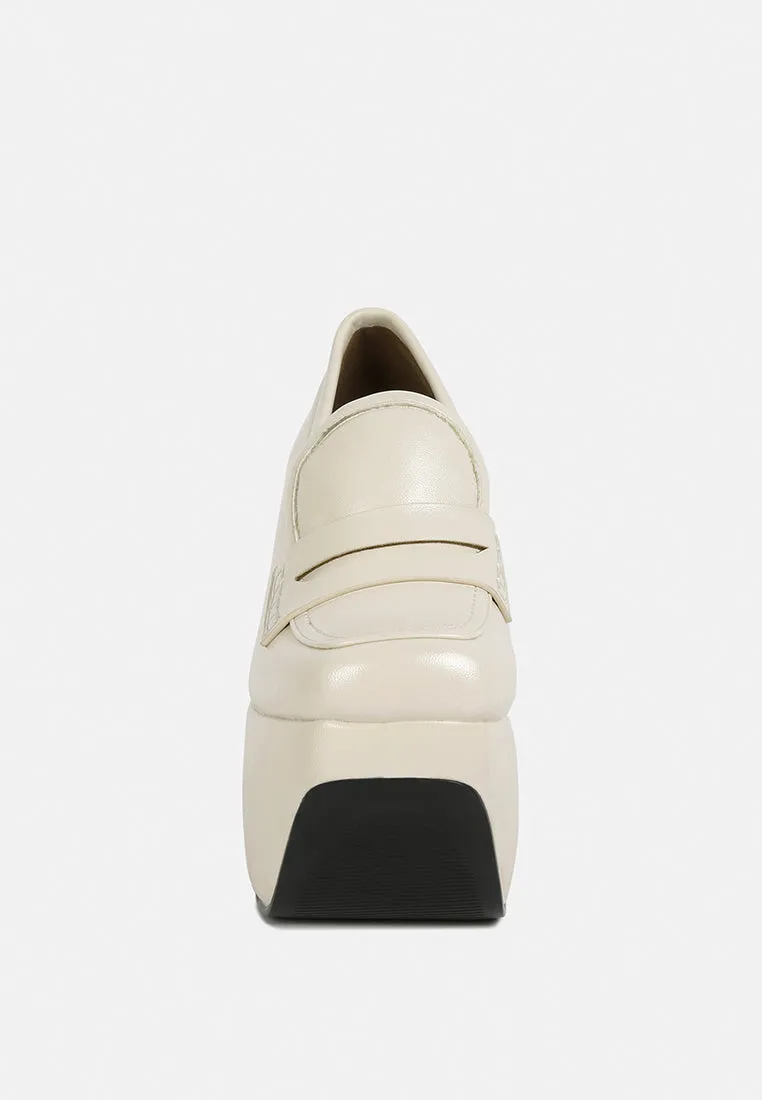 Gilliam High Platform Wedge Loafers By Ruw