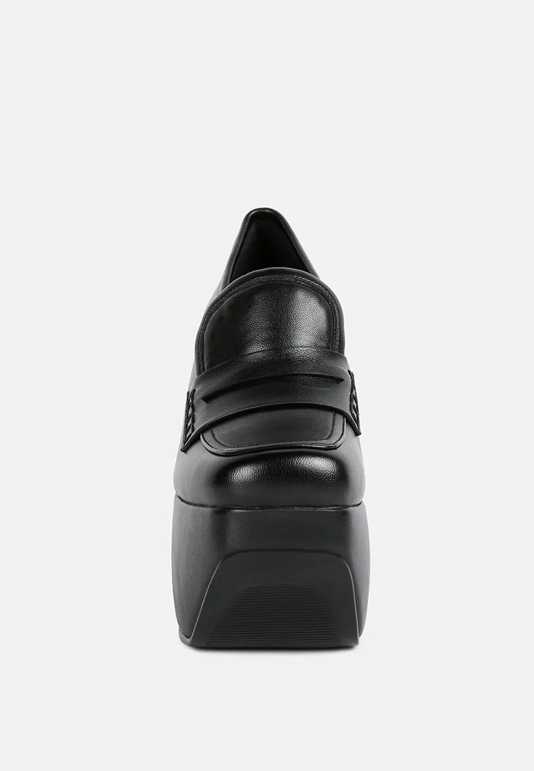 Gilliam High Platform Wedge Loafers By Ruw