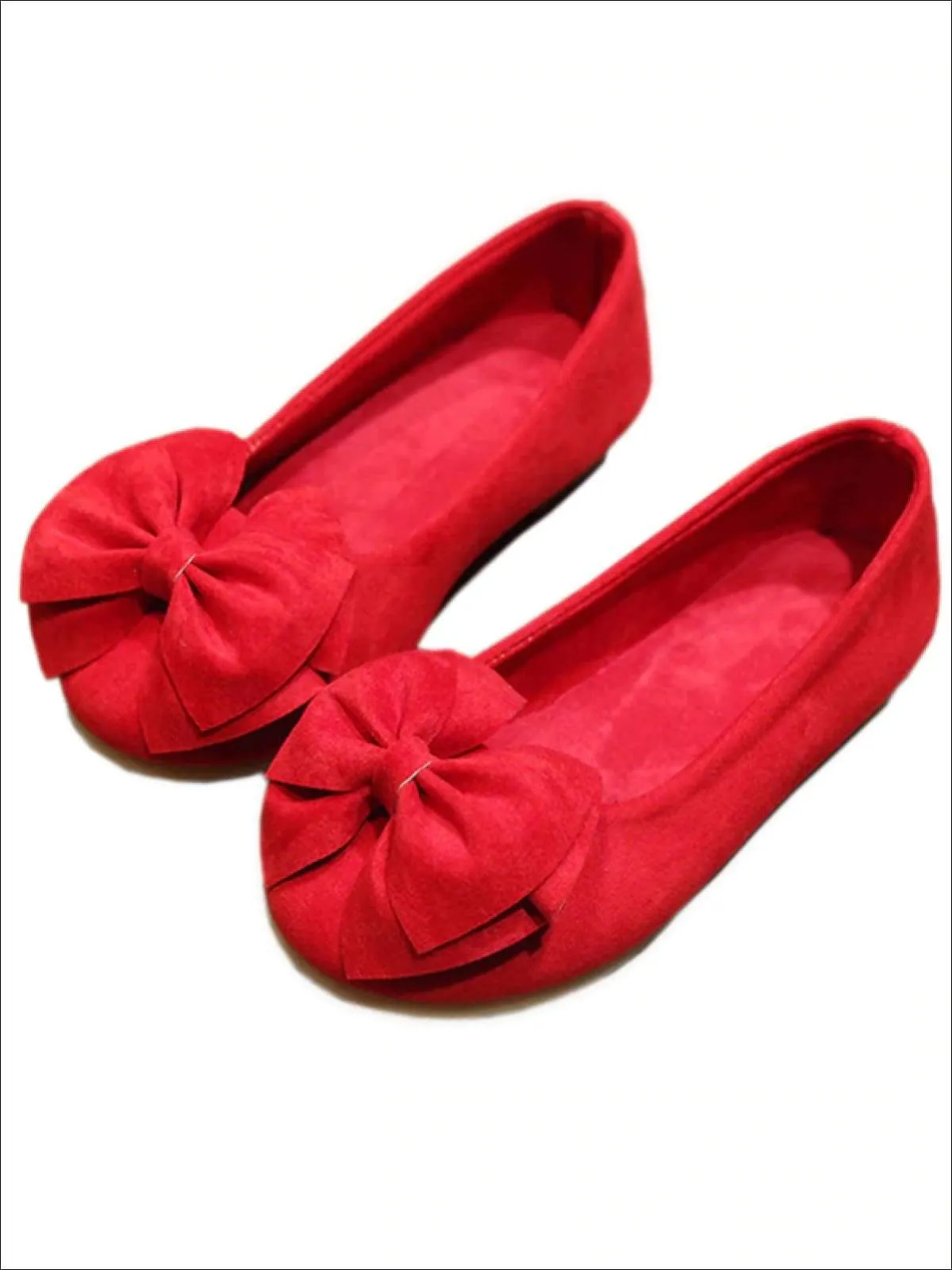 Girls Princess Bow Tie Flats By Liv and Mia