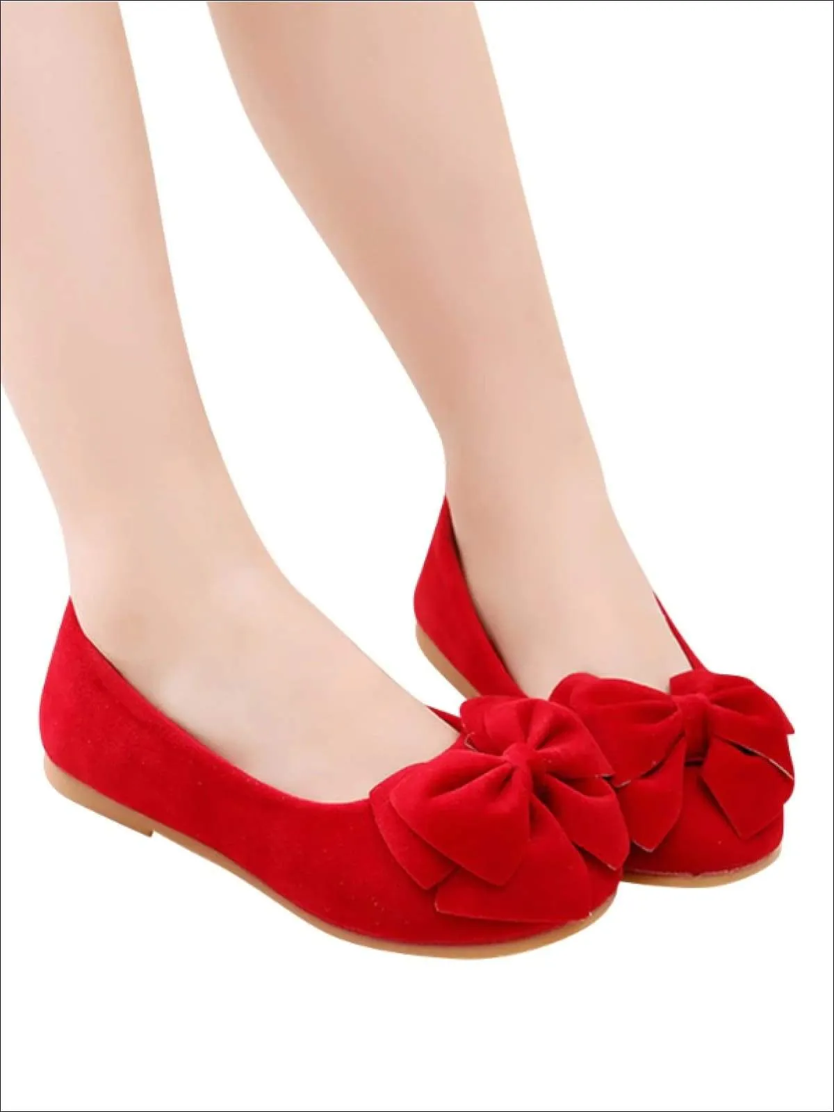Girls Princess Bow Tie Flats By Liv and Mia