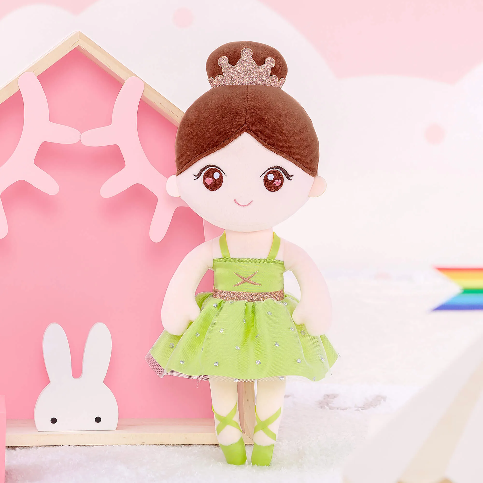 Gloveleya 13-inch Personalized Plush Dolls Ballerina Series Ballet Dream