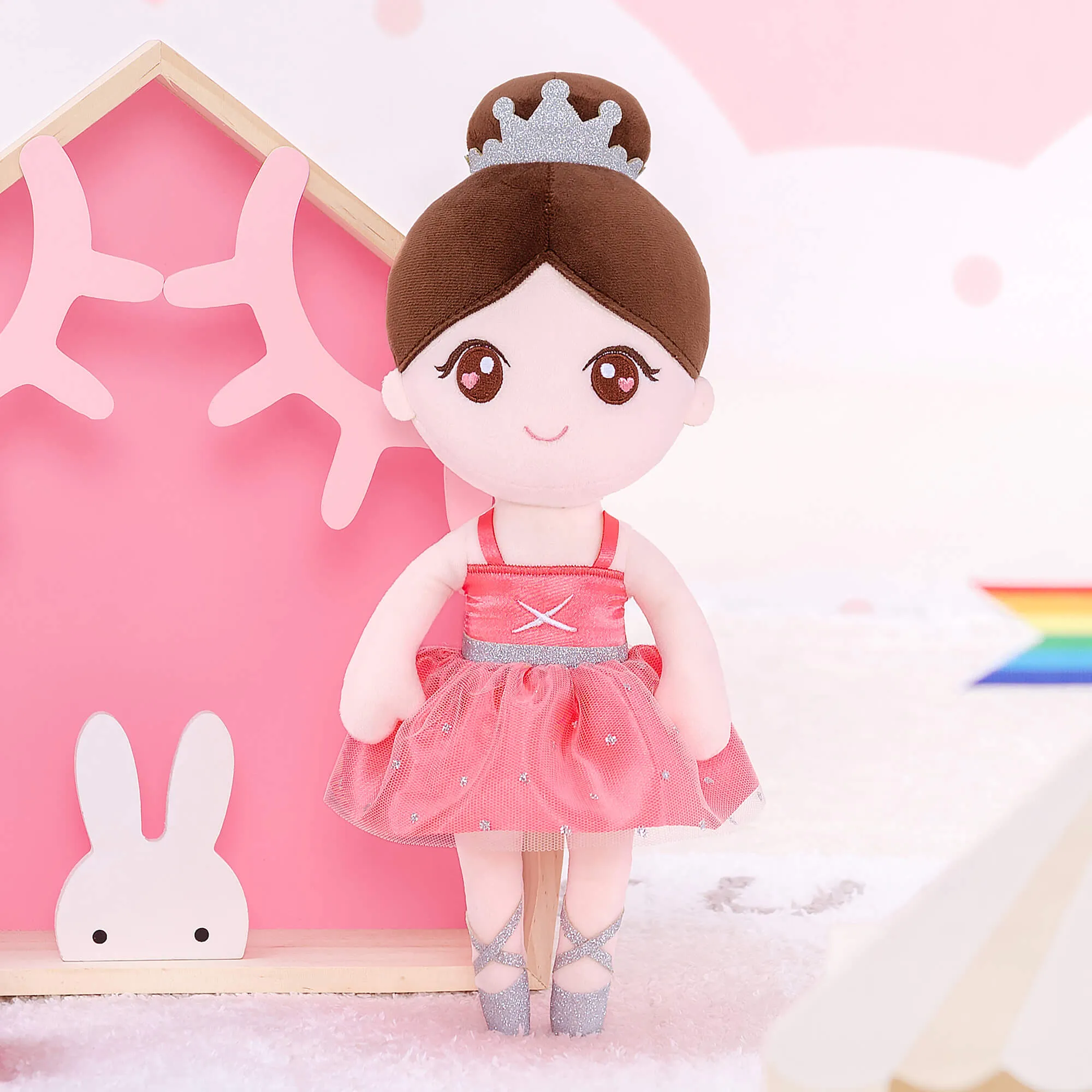 Gloveleya 13-inch Personalized Plush Dolls Ballerina Series Ballet Dream
