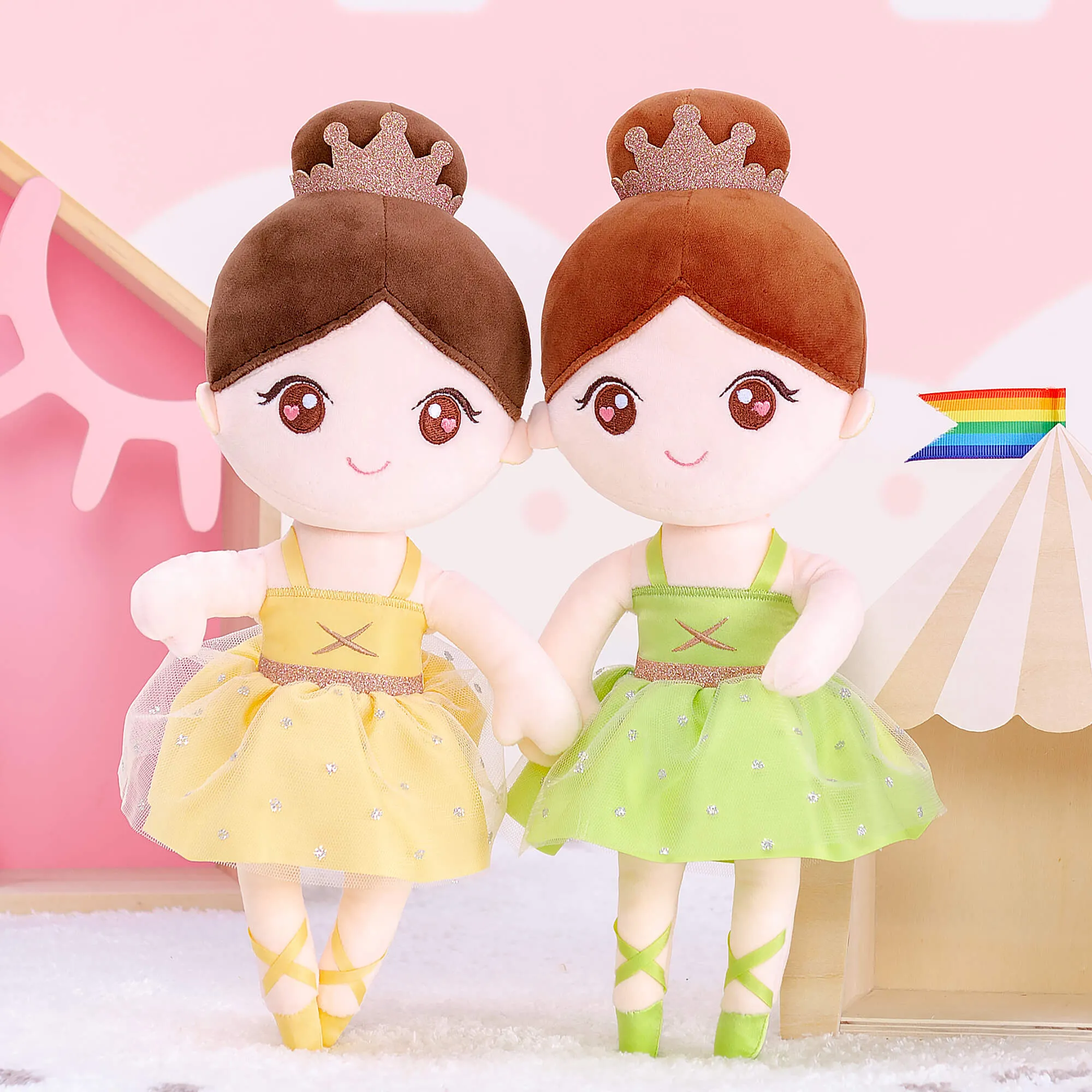 Gloveleya 13-inch Personalized Plush Dolls Ballerina Series Ballet Dream