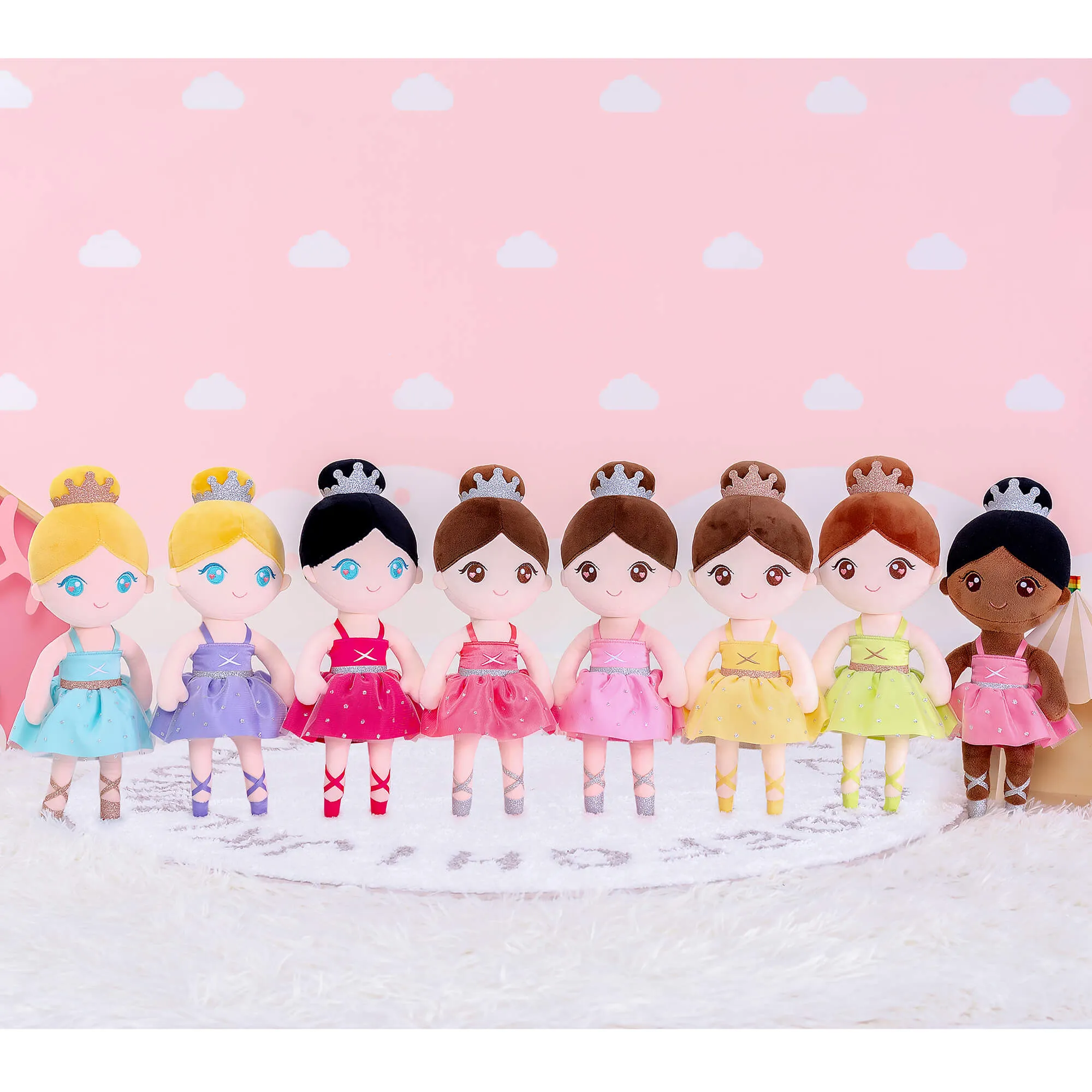 Gloveleya 13-inch Personalized Plush Dolls Ballerina Series Ballet Dream