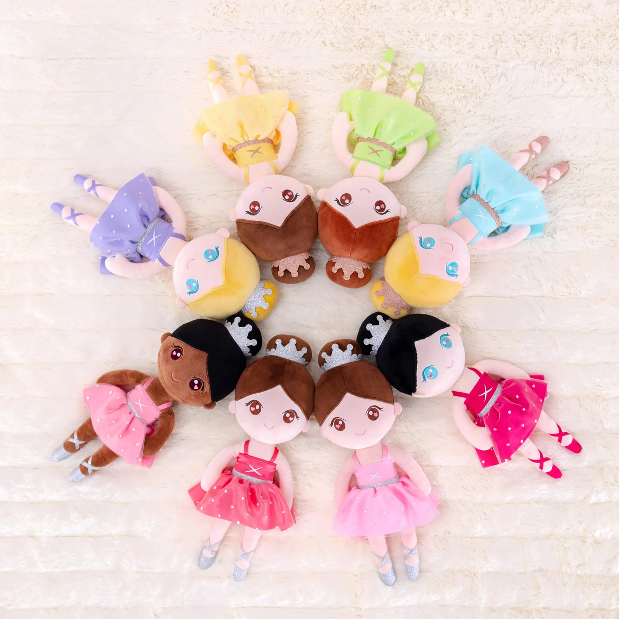 Gloveleya 13-inch Personalized Plush Dolls Ballerina Series Ballet Dream