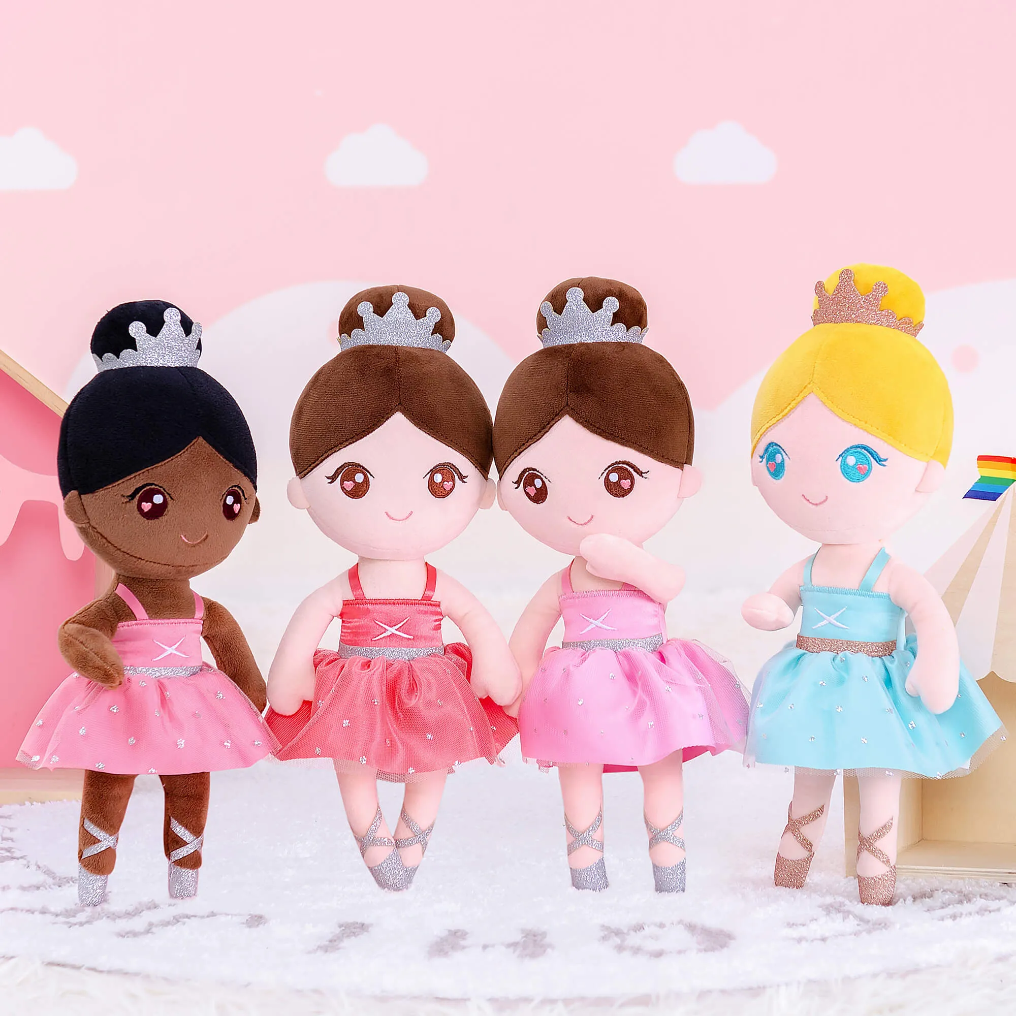 Gloveleya 13-inch Personalized Plush Dolls Ballerina Series Ballet Dream