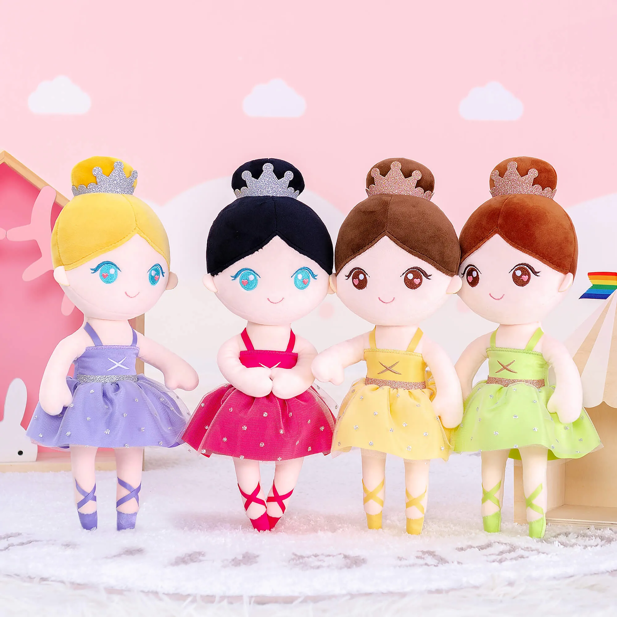 Gloveleya 13-inch Personalized Plush Dolls Ballerina Series Ballet Dream