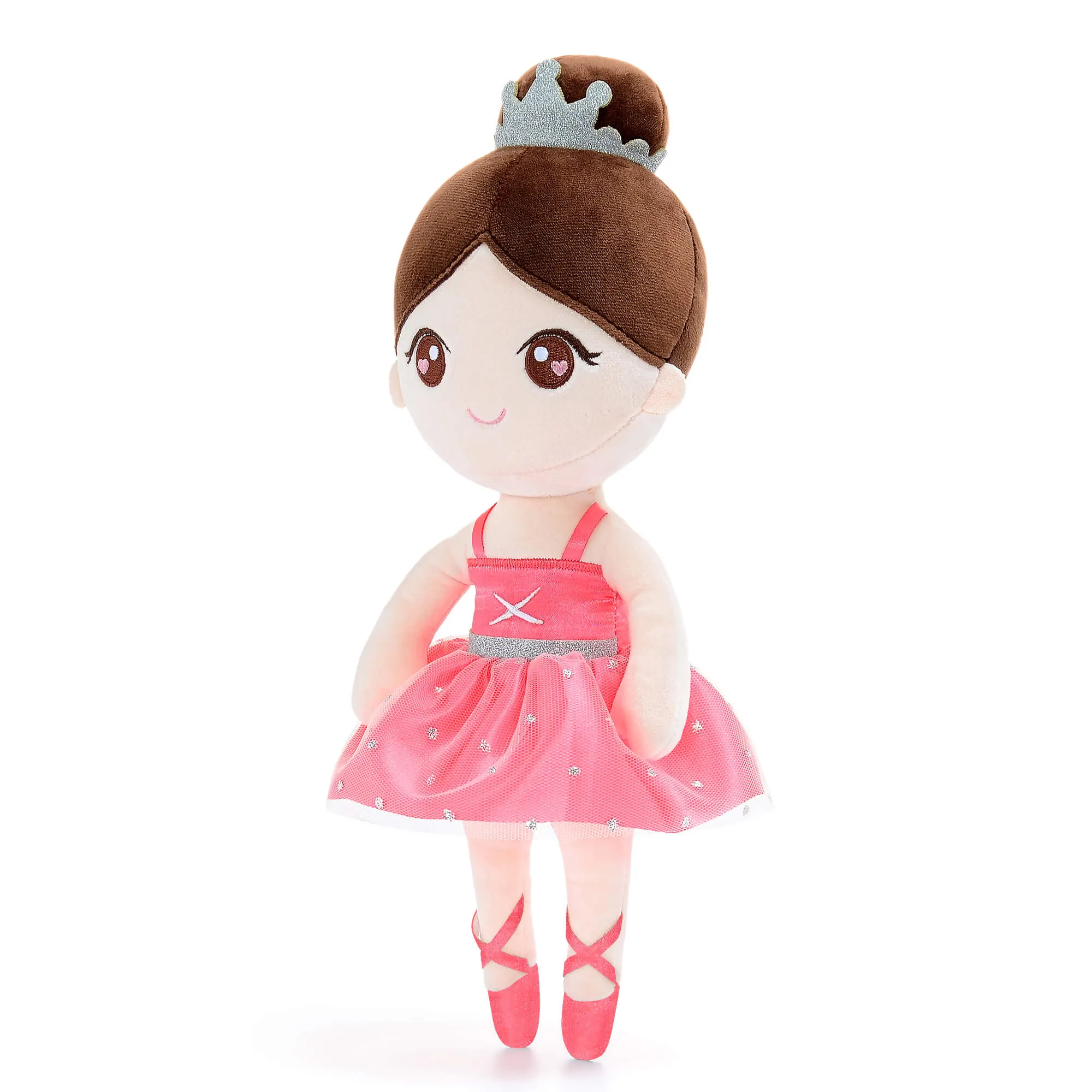 Gloveleya 13-inch Personalized Plush Dolls Ballerina Series Coral Powder Ballet Dream