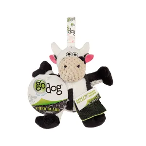 GoDog - Checkers Sitting Cow Dog Toy