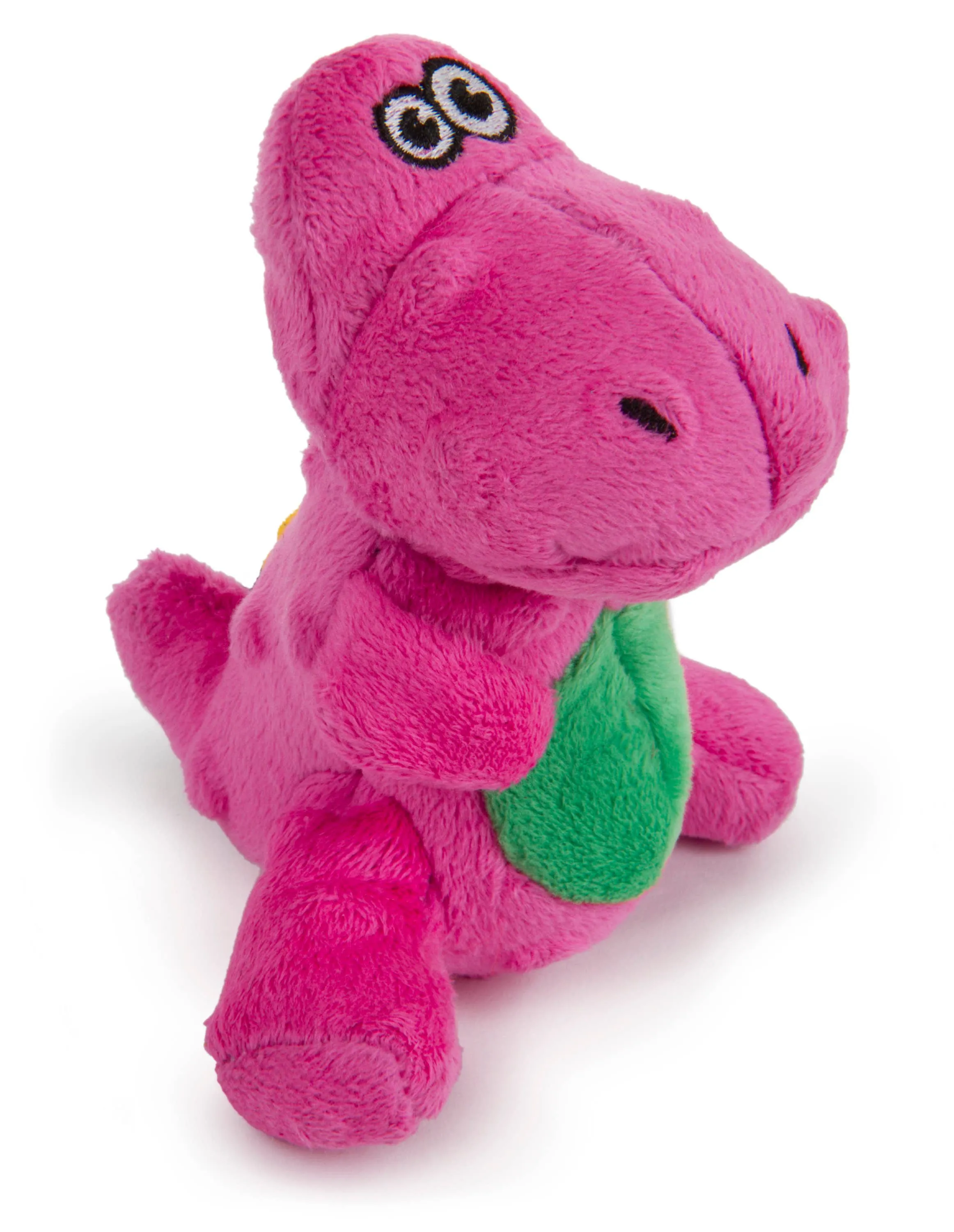 GoDog Dinos T-Rex Just For Me Squeaky Plush Toy Pink Mini