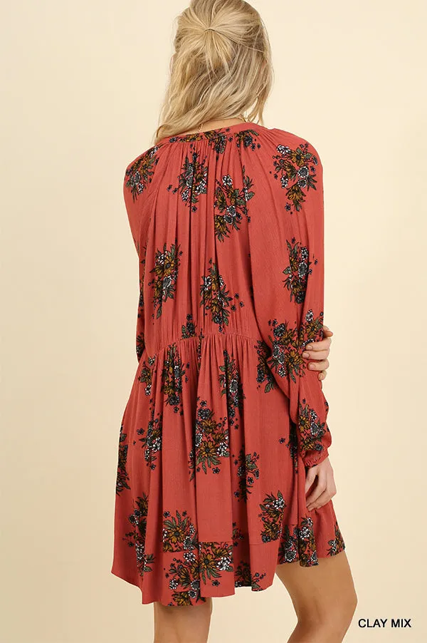 Golden Flare Sleeve Summer Maxi 1