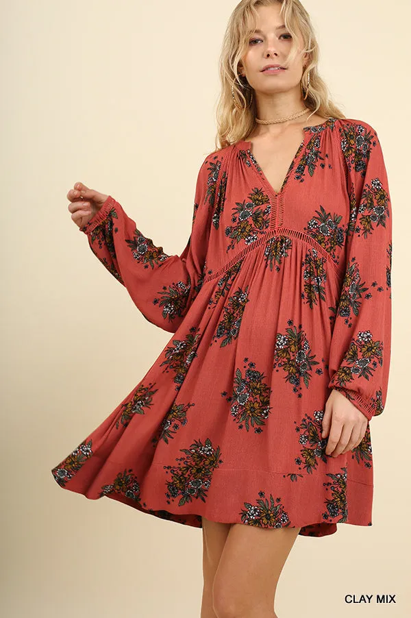 Golden Flare Sleeve Summer Maxi 1