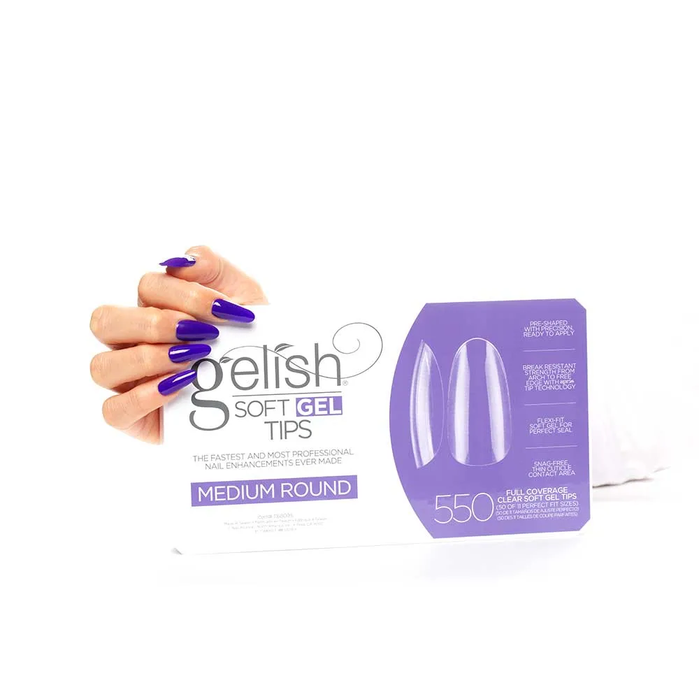 HARMONY GELISH Soft Gel - Tips Medium Round