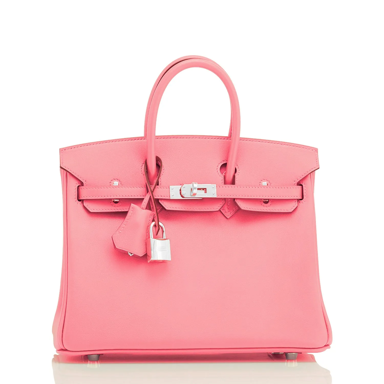 Hermes Rose Eté Birkin 25cm Swift Palladium Hardware