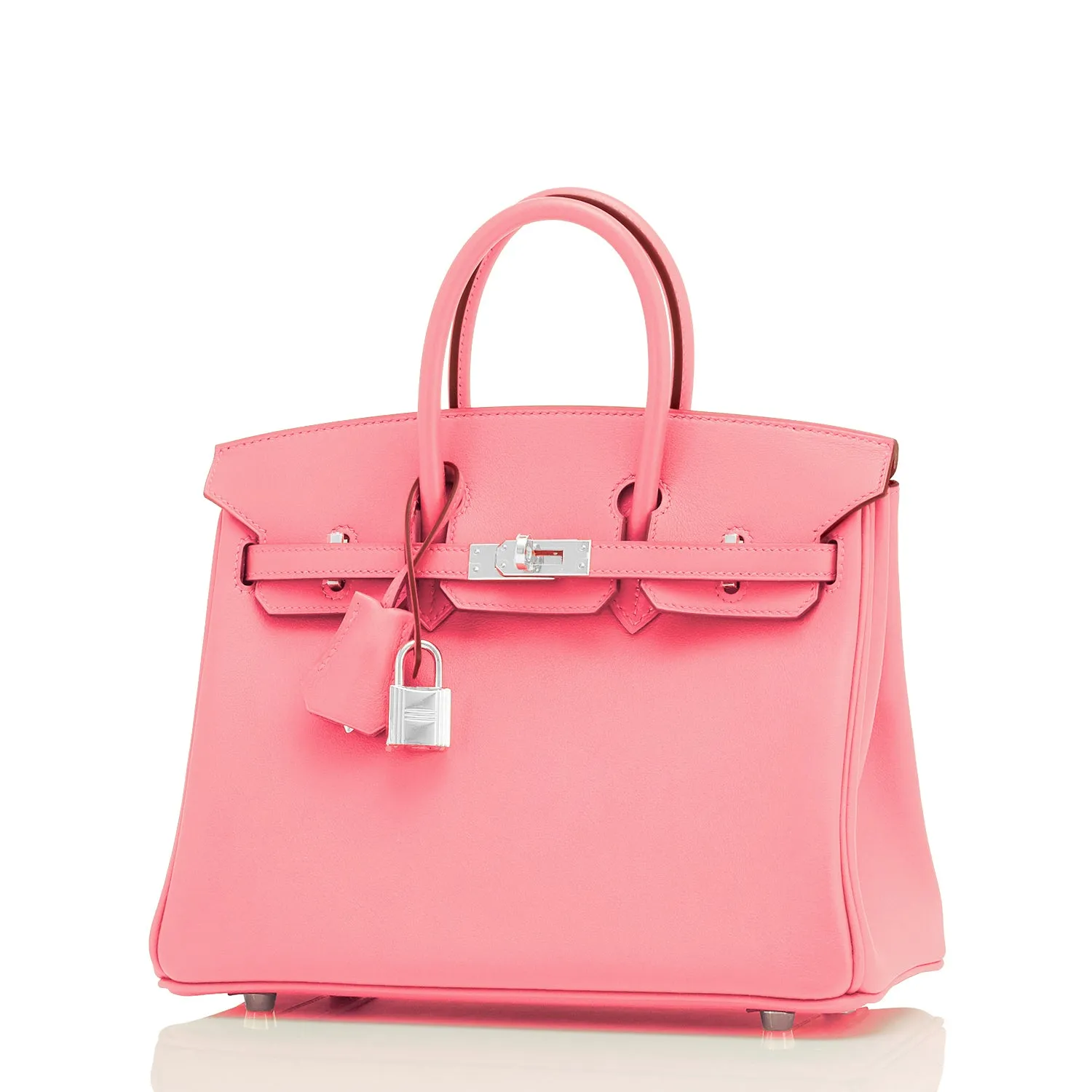 Hermes Rose Eté Birkin 25cm Swift Palladium Hardware