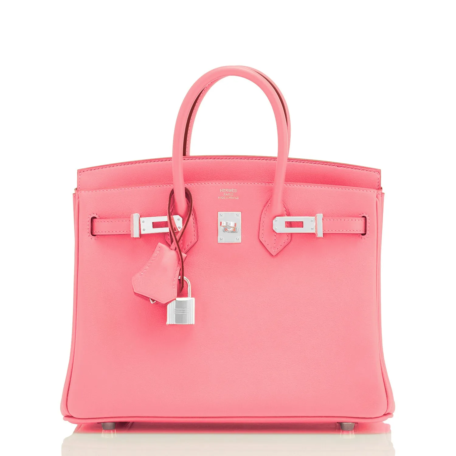 Hermes Rose Eté Birkin 25cm Swift Palladium Hardware