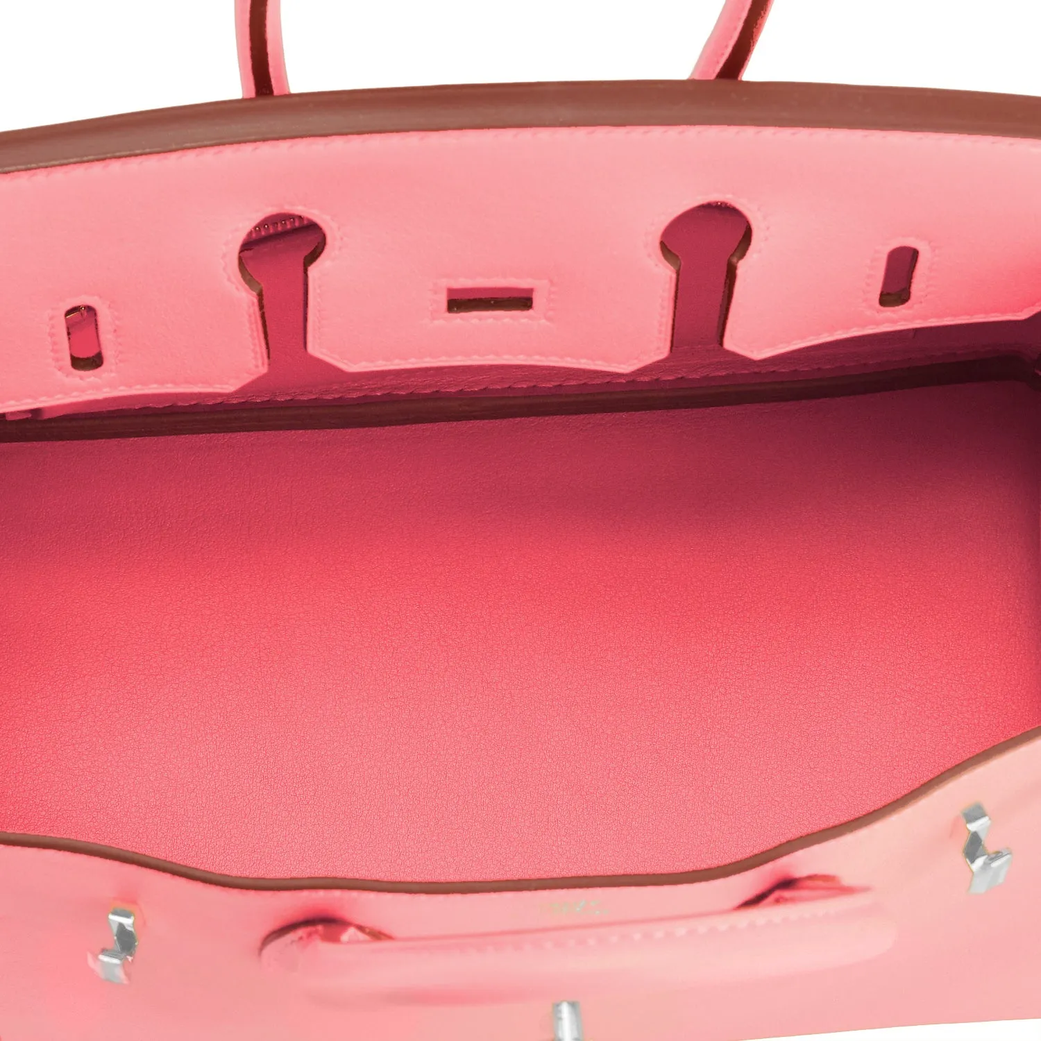 Hermes Rose Eté Birkin 25cm Swift Palladium Hardware