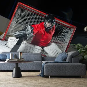 Hockey Goalie Wallpaper Mural