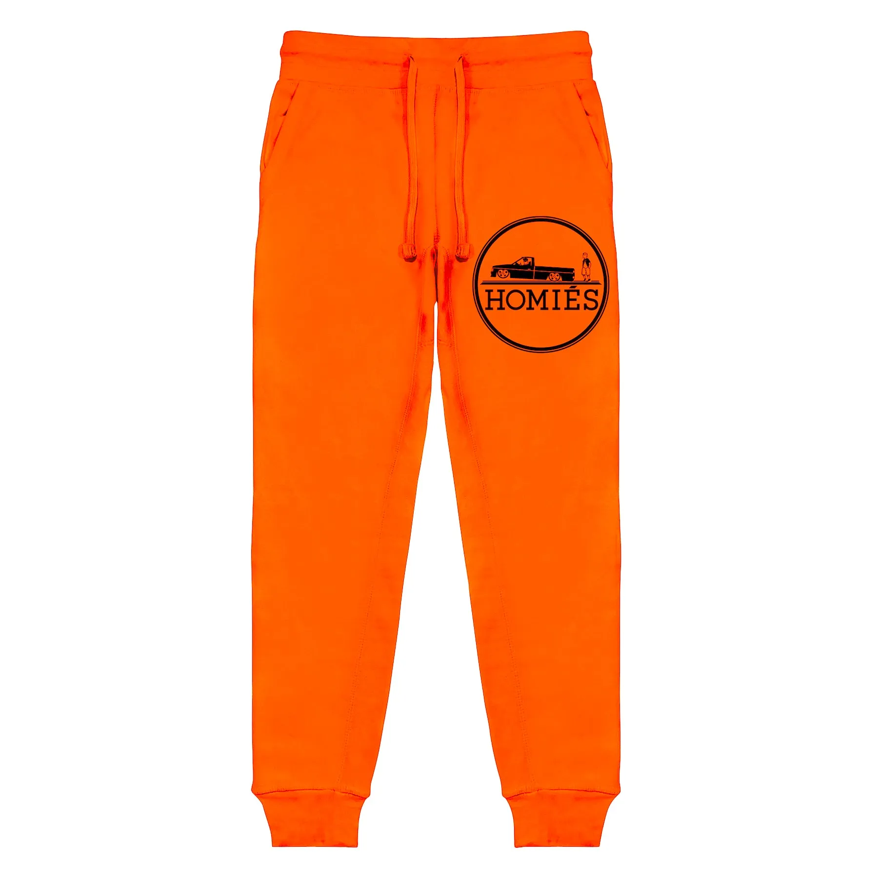 HOMIÉS EMBLEM FLUORESCENT ORANGE SWEATPANTS