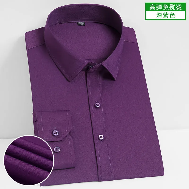 INSTOCK- Stretch comfortable shirt men's long-sleeved business