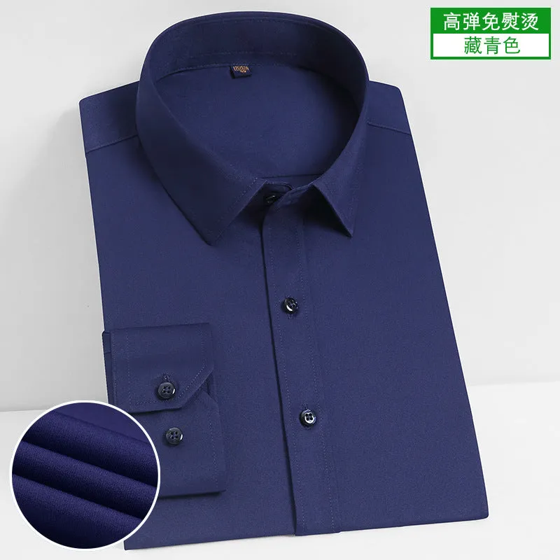 INSTOCK- Stretch comfortable shirt men's long-sleeved business
