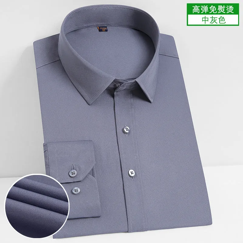 INSTOCK- Stretch comfortable shirt men's long-sleeved business