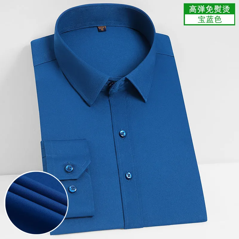 INSTOCK- Stretch comfortable shirt men's long-sleeved business