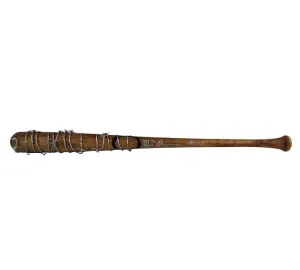 Jeffrey Dean Morgan Signed The Walking Dead Brown Lucille Barbed Wire Bat- Negan