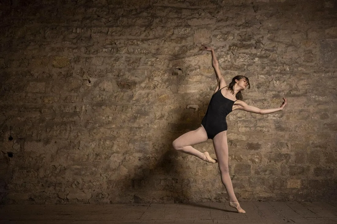 Justaucorps danse classique fines bretelles noir femme