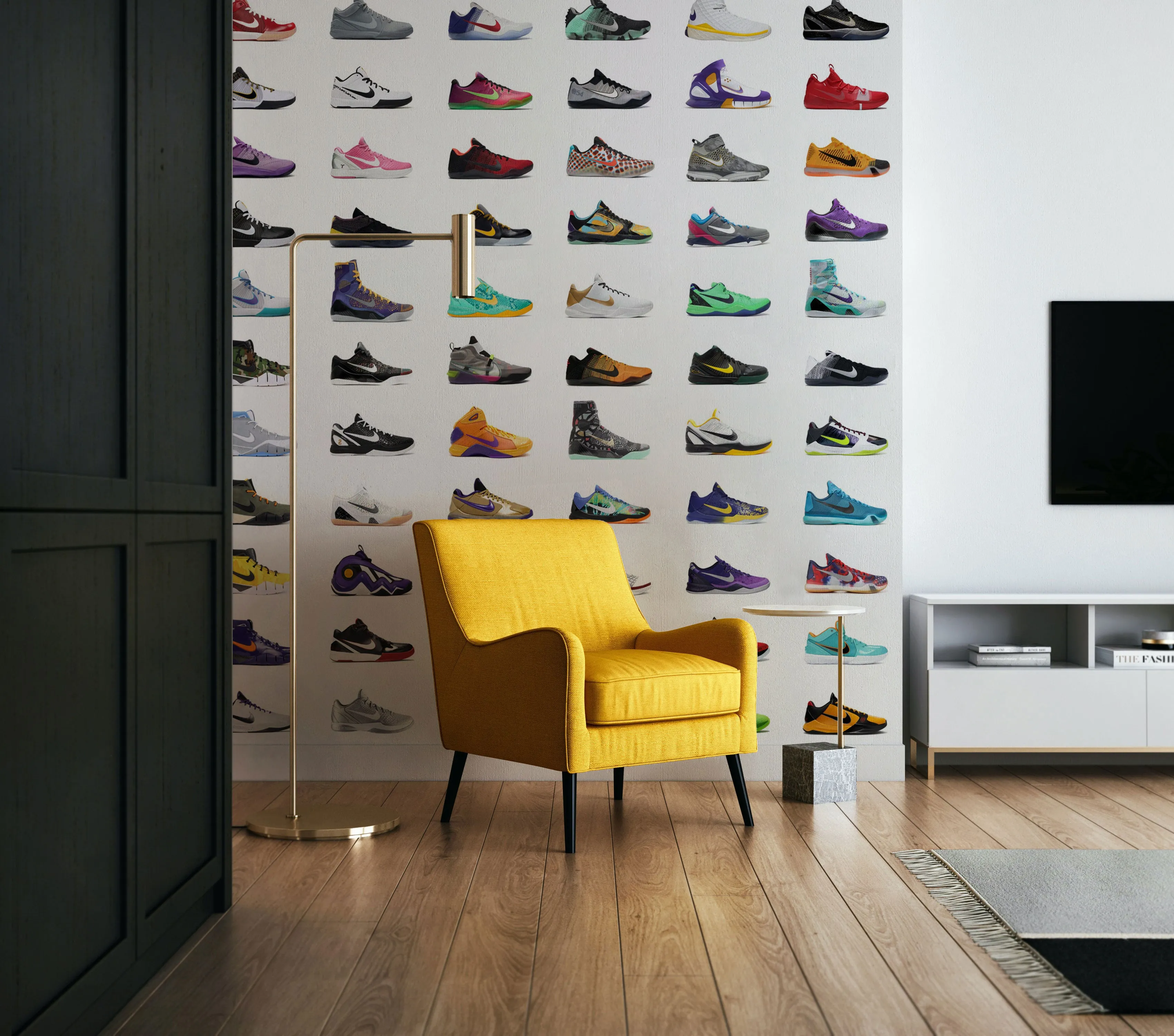 Kobe sneakers wallpaper WIV- 920 - Unique wall mural