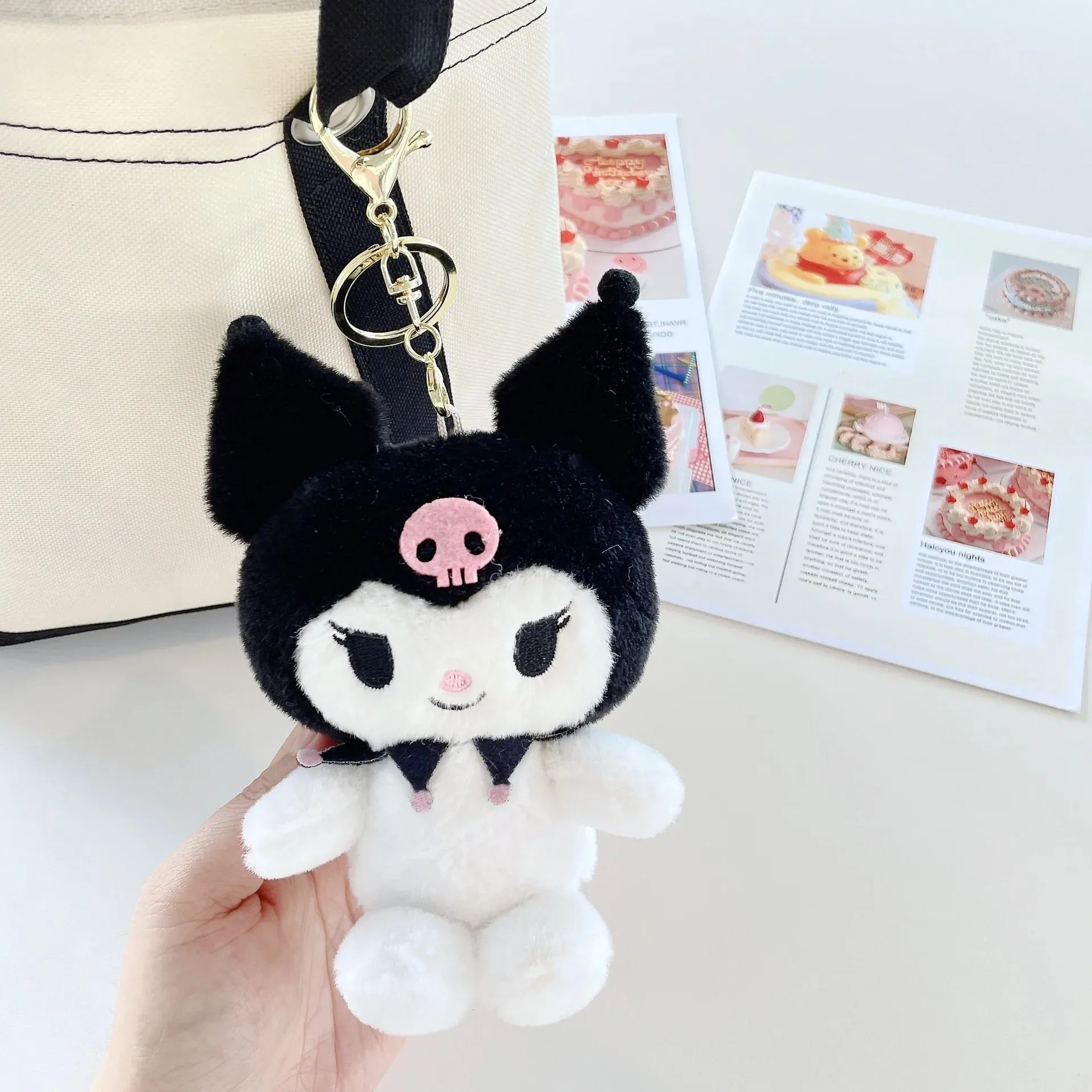 Kuromi Plush Keychain