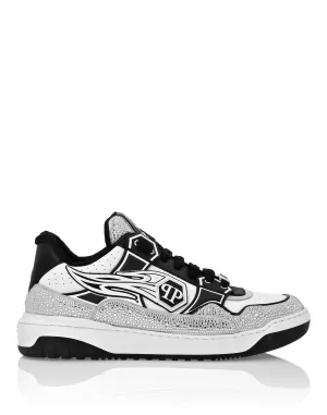Leather Lo-Top Sneakers Moon Walker