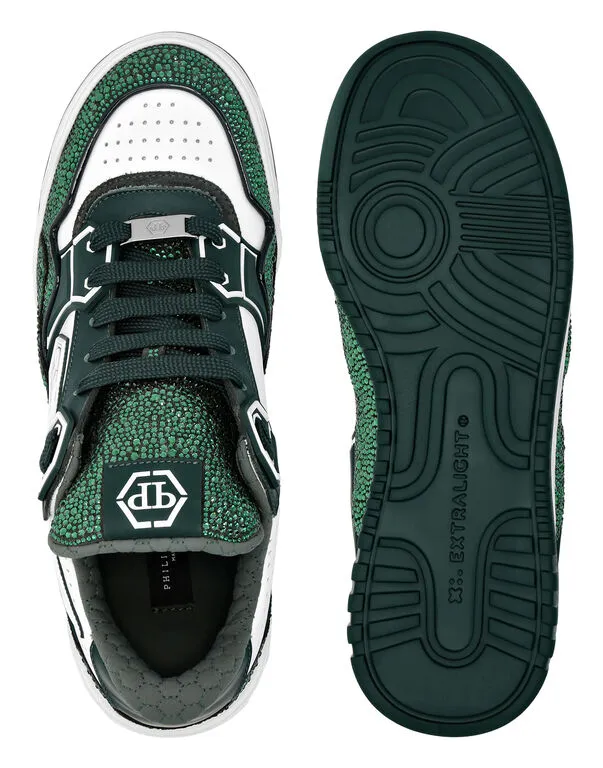 Leather Lo-Top Sneakers Moon Walker