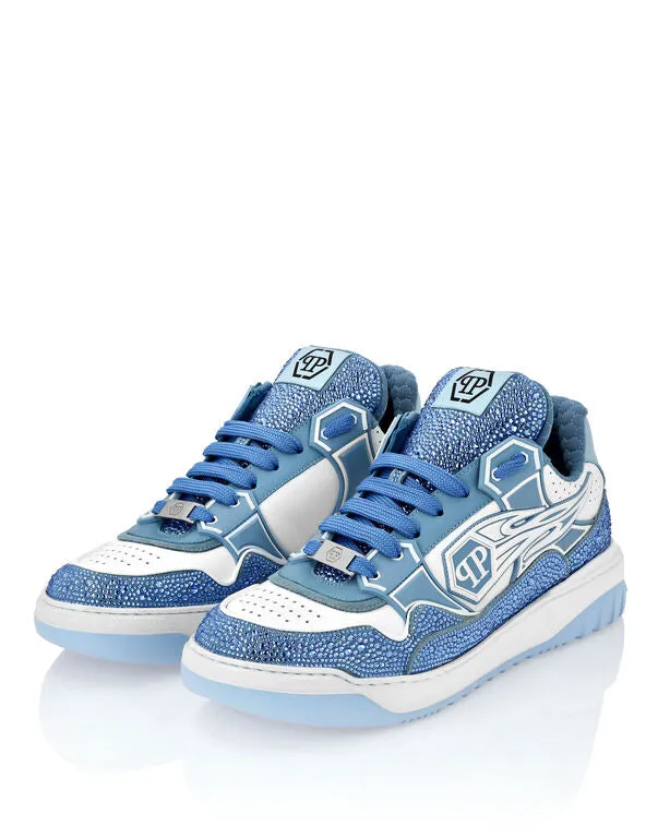 Leather Lo-Top Sneakers Moon Walker