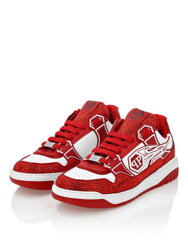Leather Lo-Top Sneakers Moon Walker