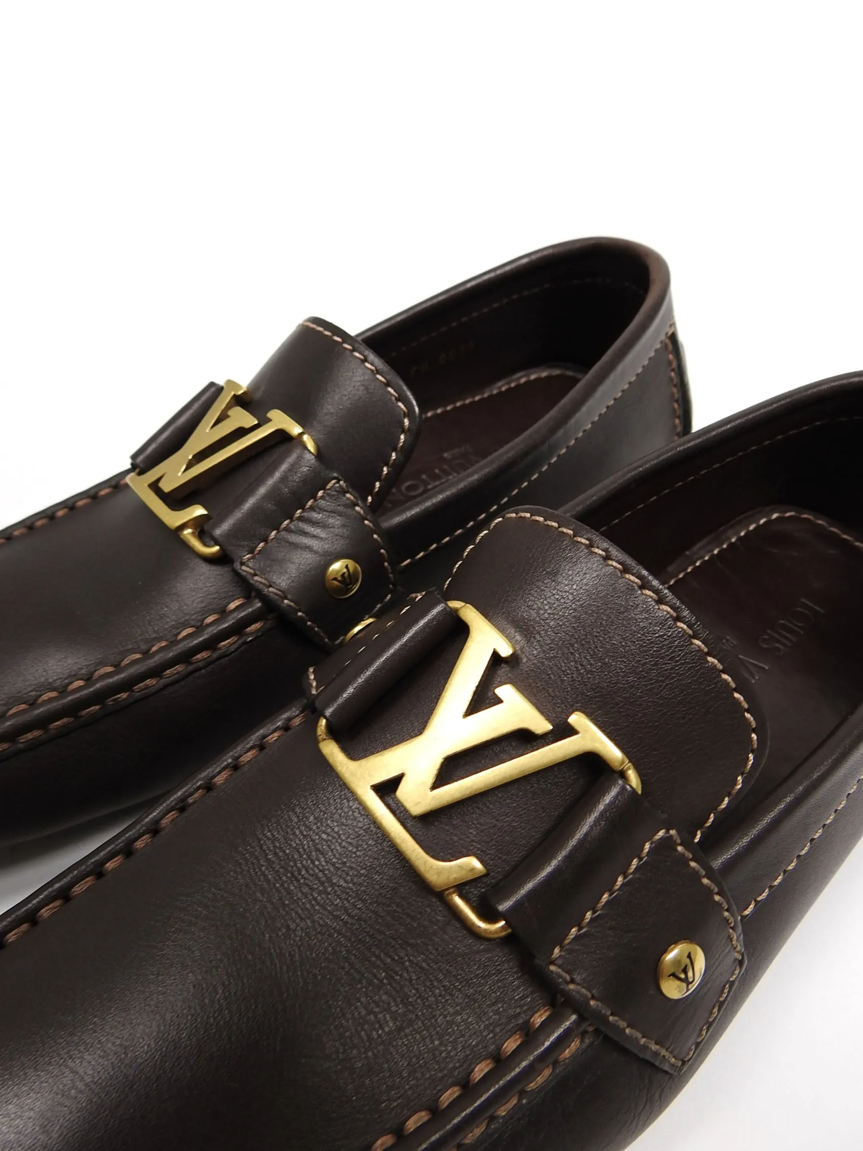 Louis Vuitton Brown Monte Carlo Moccasins Size 8