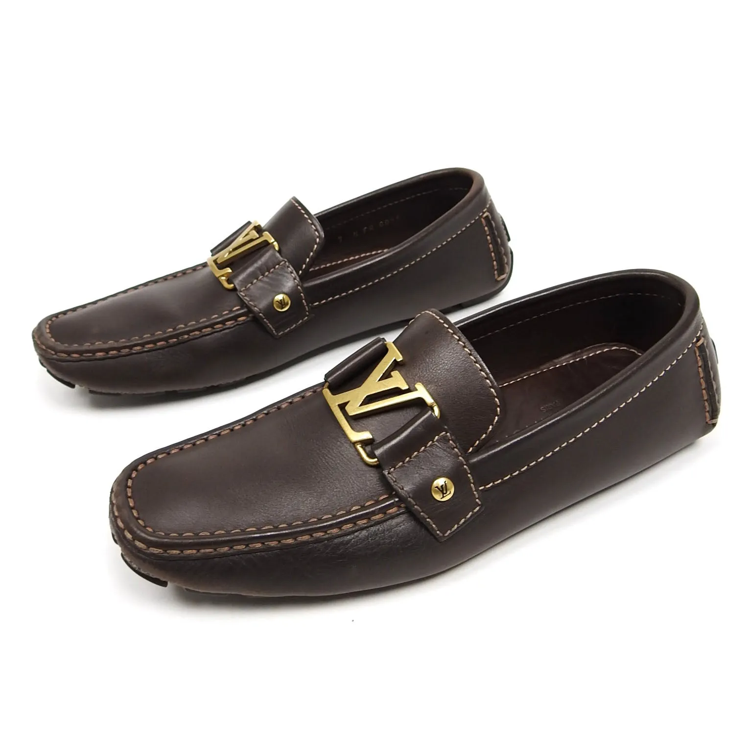 Louis Vuitton Brown Monte Carlo Moccasins Size 8