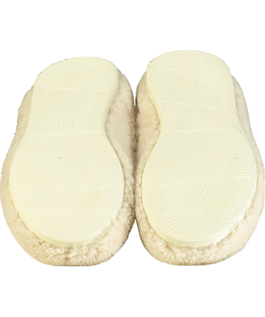Mahabis Cream Meribel Natural Shearling Slippers UK 7.5/8 EU 42