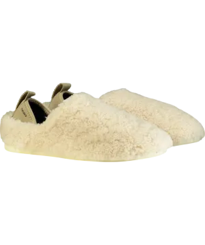 Mahabis Cream Meribel Natural Shearling Slippers UK 7.5/8 EU 42