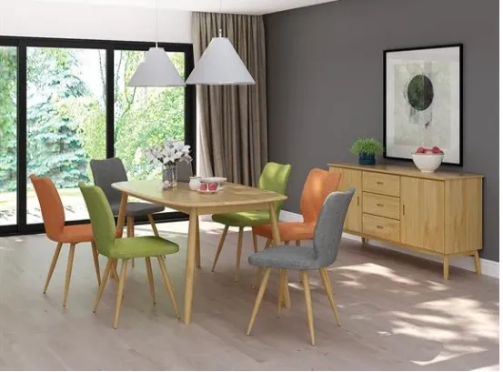 Malmo Fixed Top Oak Dining Table