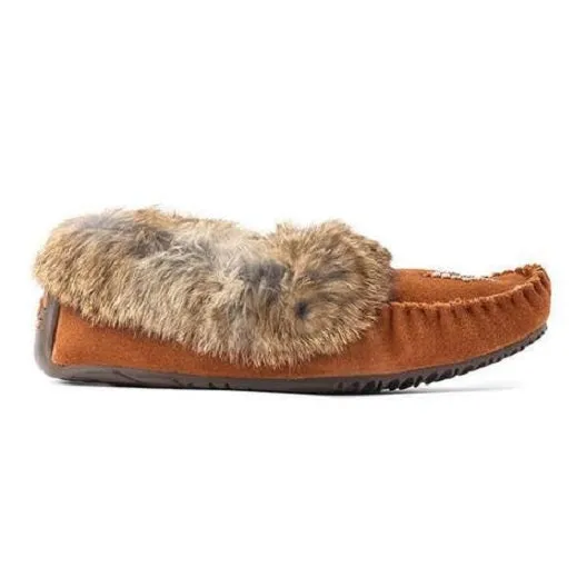 MANITOBAH MUKLUKS SLIPPER CHARCOAL STREET MOCCASIN CHESTNUT